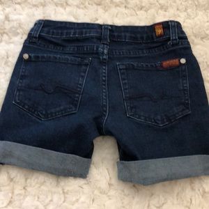 7 for all mankind little girls jean shorts
